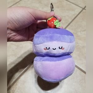 Smoko Ube Souffle Pancake 4 Inch Plush Keychain Bag Charm
